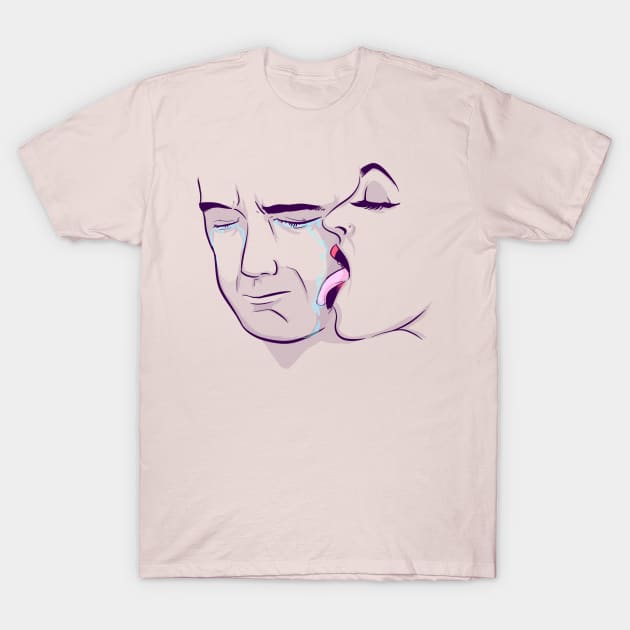 Boy Tears T-Shirt by LVBart